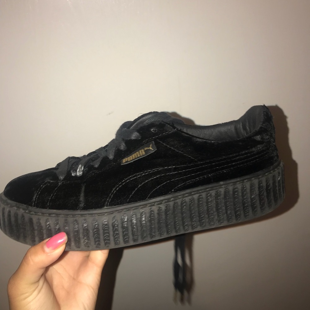 Black Velvet FENTY Puma Creepers - Picture 4 of 6
